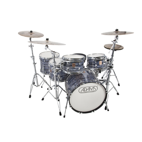 Shellset Adams 30th Anniversary Rock set 5-parts, 22-10-12-14-16, Black Oyster 2 (exclusive Cymbals and hardware)