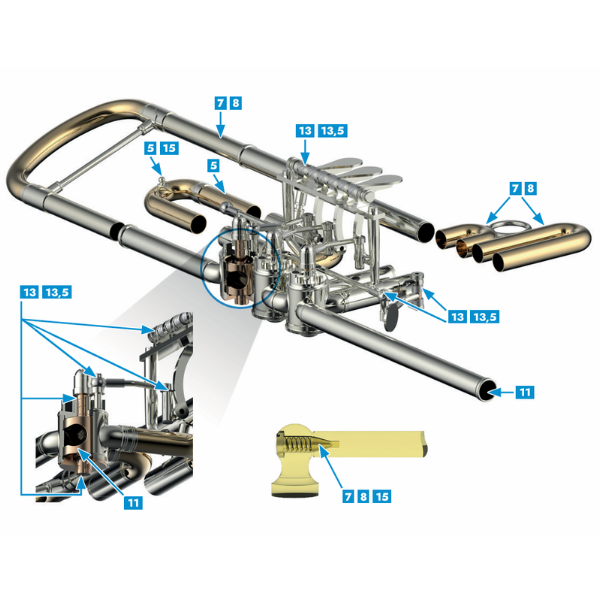 Dầu Bôi Trơn Van Xoay Kèn Đồng Tổng Hợp JM013,5 Bearing & Linkage Oil – 30ml
