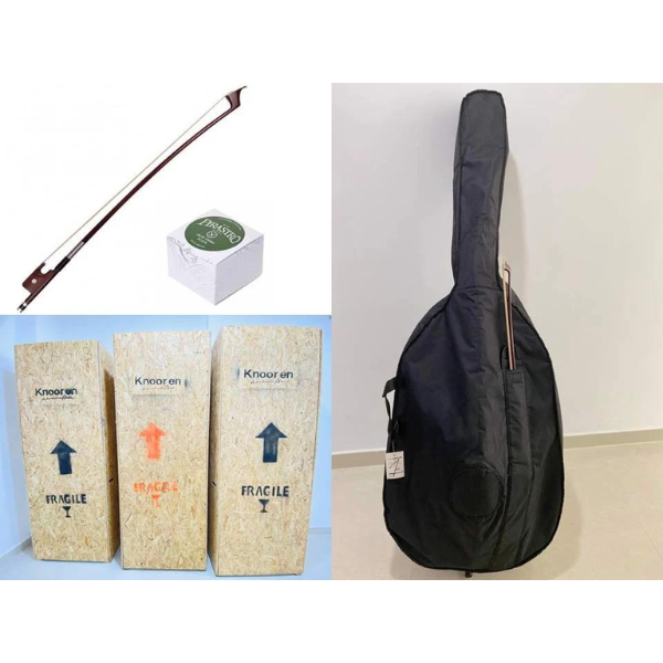 Đàn Contrabass Knooren (Bao gồm Cover, Bow, Rosin, Dây đàn Pirastro, Hộp cứng gỗ)