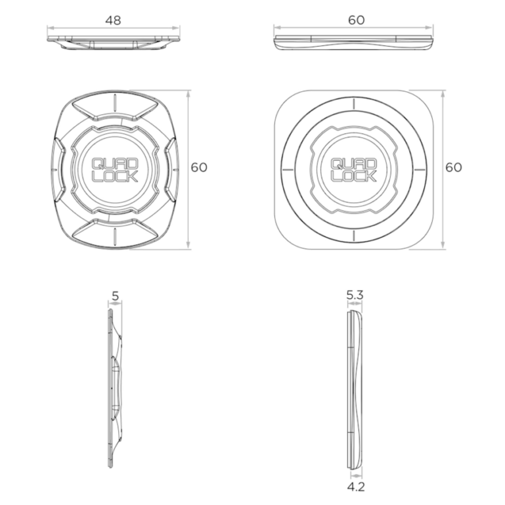 PHỤ KIỆN Quad Lock MAG Universal Adaptor