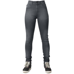 QUẦN JEAN NỮ LADIES ELARA GREY SLIM SHORT