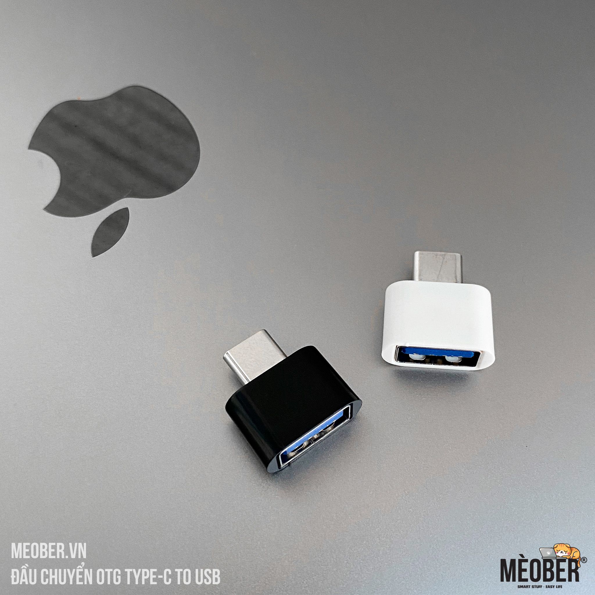 Đầu chuyển đổi OTG Type-C to USB 3.0 - Black/White