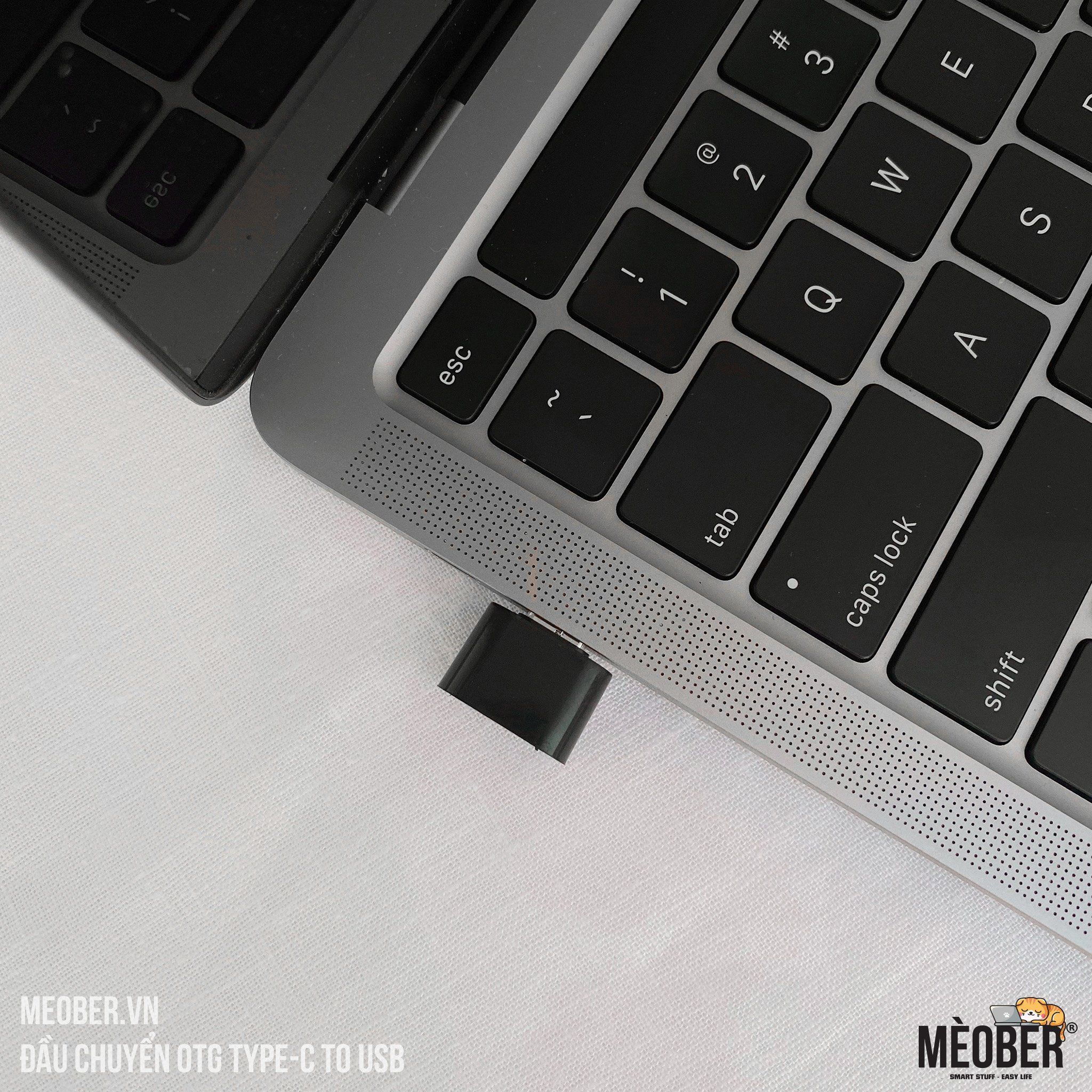 Đầu chuyển đổi OTG Type-C to USB 3.0 - Black/White