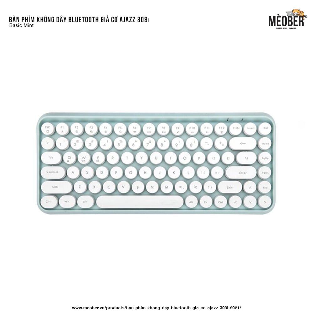 Bàn phím không dây bluetooth giả cơ AJAZZ 308i 2021 chính hãng dành cho iPad, máy tính bảng, MacBook, Laptop, PC v.v