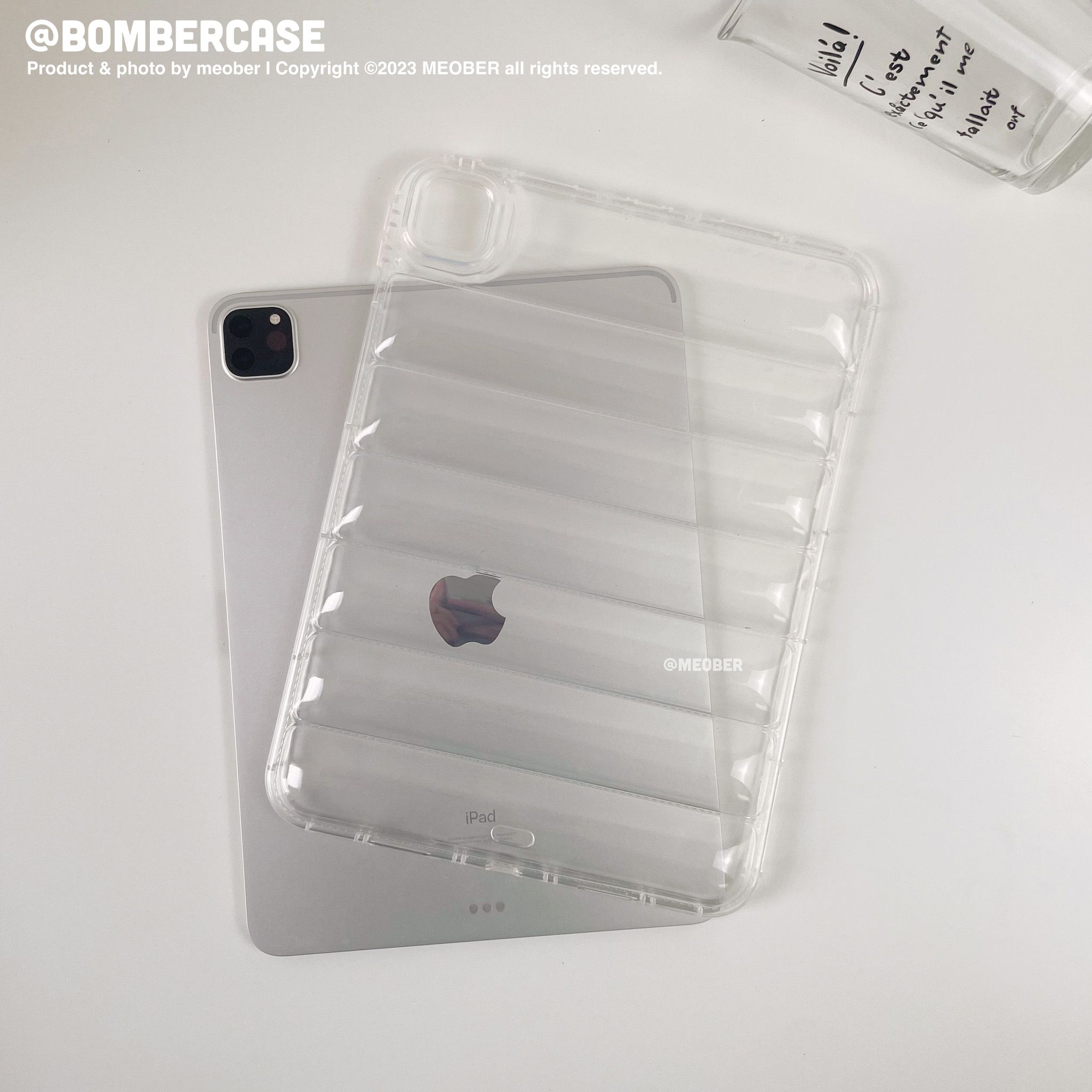 Case iPad Bomber Silicone - Thiết kế không nắp cover, nhẹ, màu sắc pastel trong suốt dành cho Gen 7/8/9 Air4/5 Pro 11