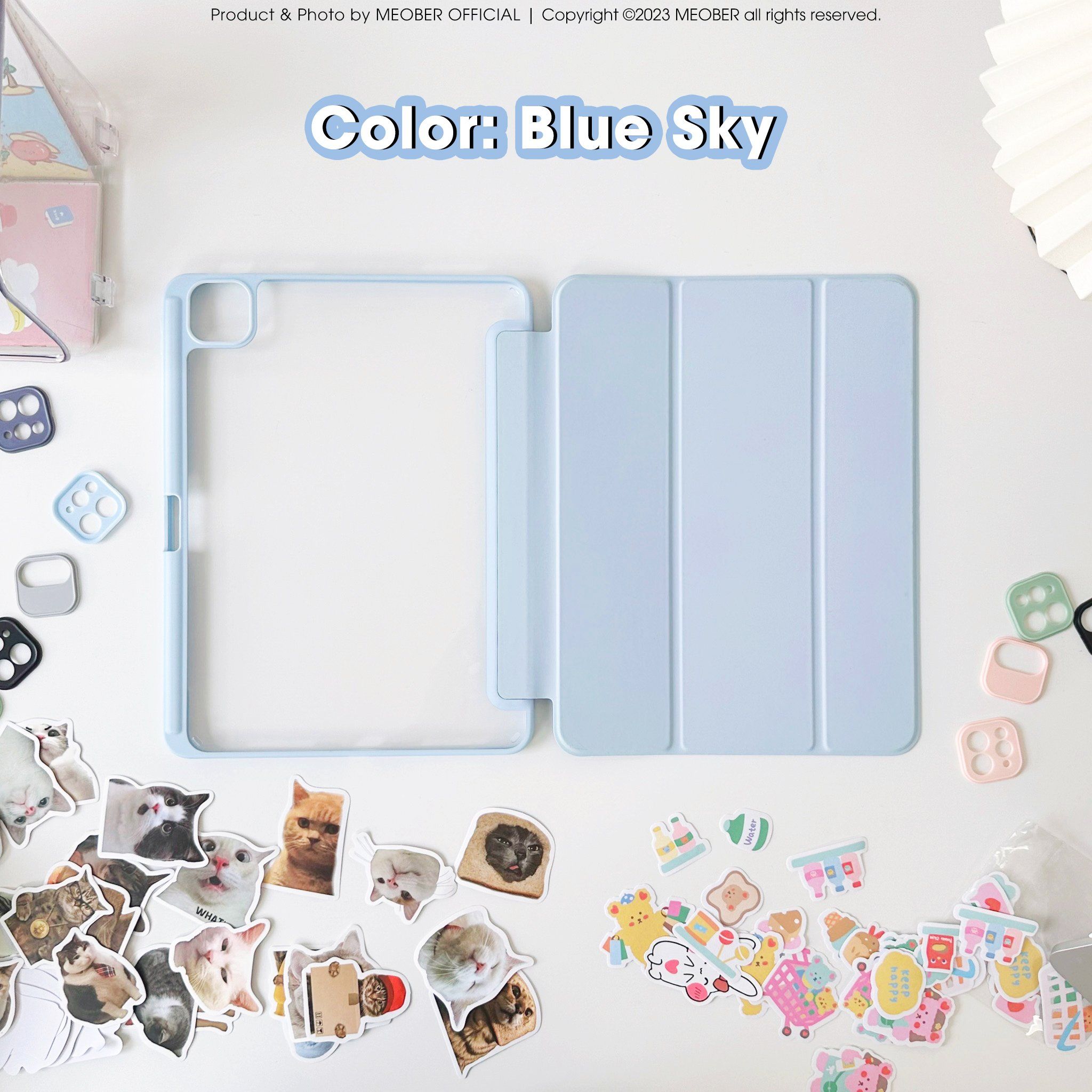 Bao da iPad Basic Acrylic tối giản, lưng trong suốt, chống vỡ, chống ố, cho Air4/5/6/7-Pro11-Gen5/6/7/8/9/10/11-ProM4