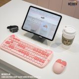  Bộ bàn phím không dây & chuột Silent MOFII Geezer Cute Cat dành cho Laptop, iPad, PC v.v 