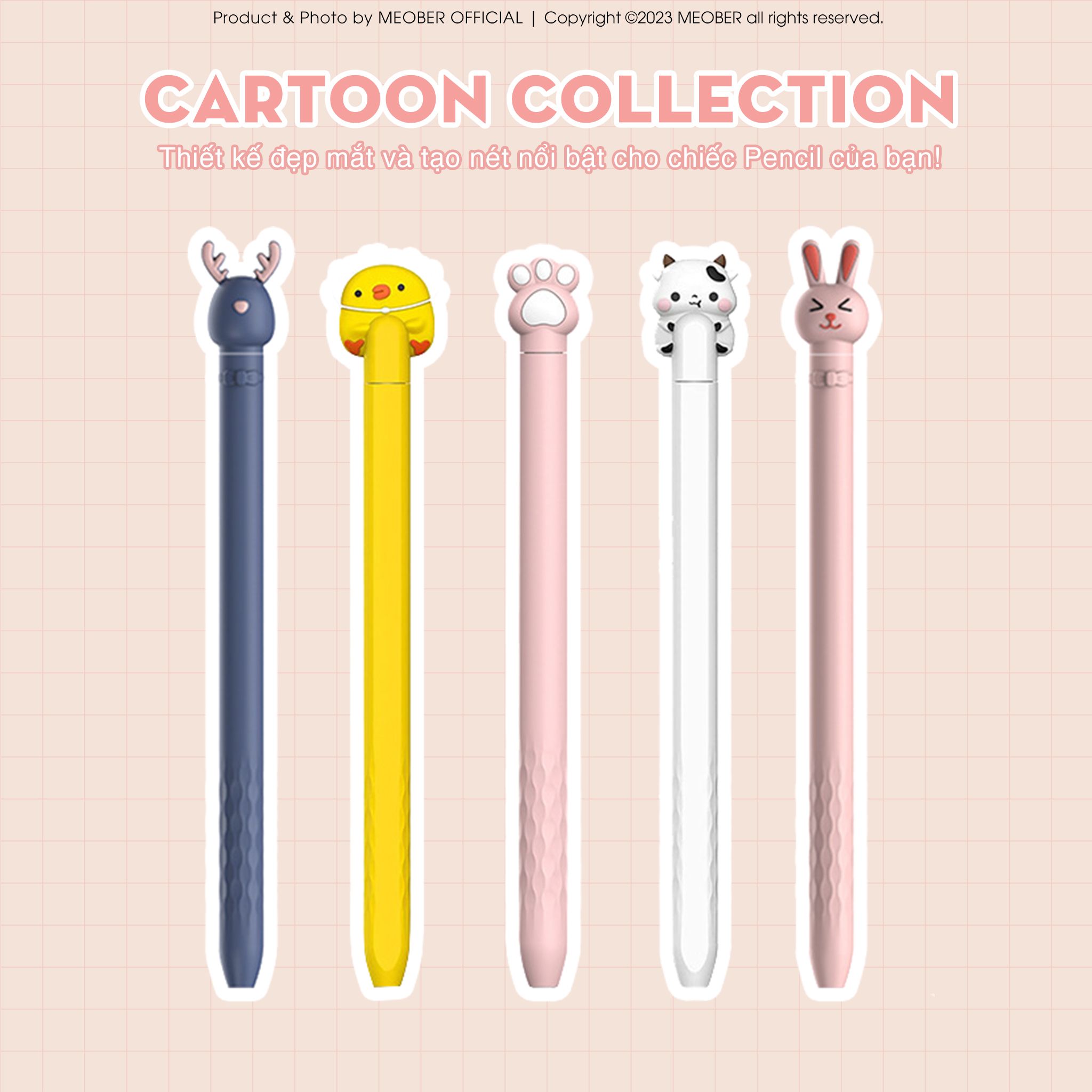  Case bọc bảo vệ bút Pencil2 Ahastyle Cartoon by MèoBer - Thiết kế dễ thương, độc đáo, chống trượt 