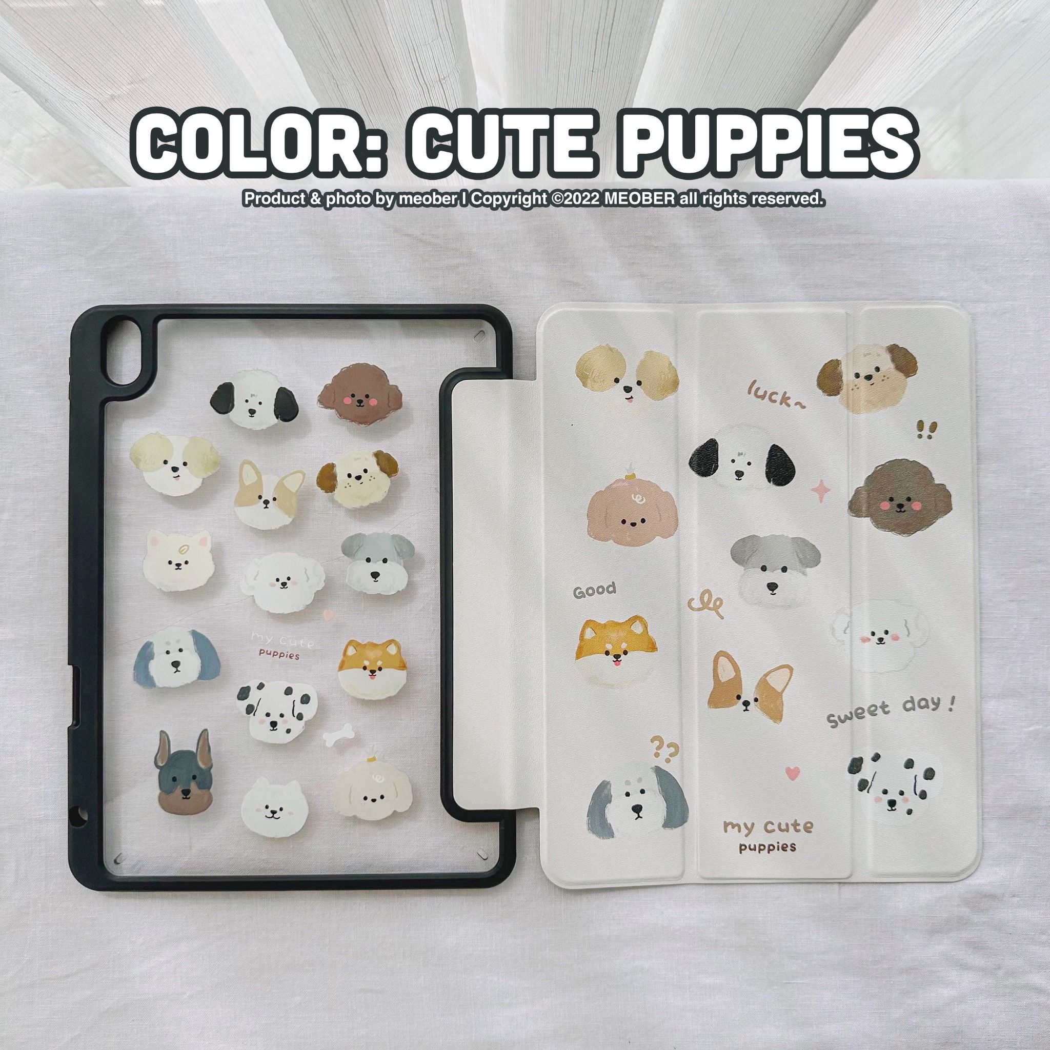  [Premium] Bao da cover iPad Cute Acrylic, phối màu pastel, in 3D hoạ tiết nổi & chống ố Cover iPad Gen 7 8 9, Air 4 5, Pro 11 12.9 