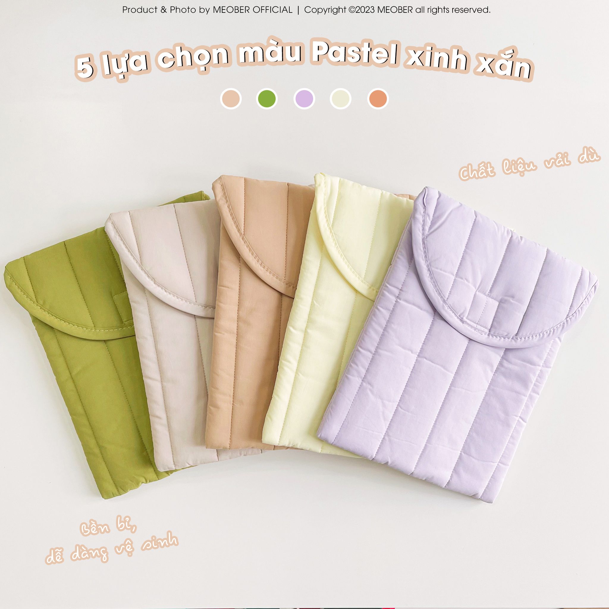 Êm Ái Bag - Túi chống sốc đa năng Pastel dành cho iPad, Laptop, MacBook (3 Size)