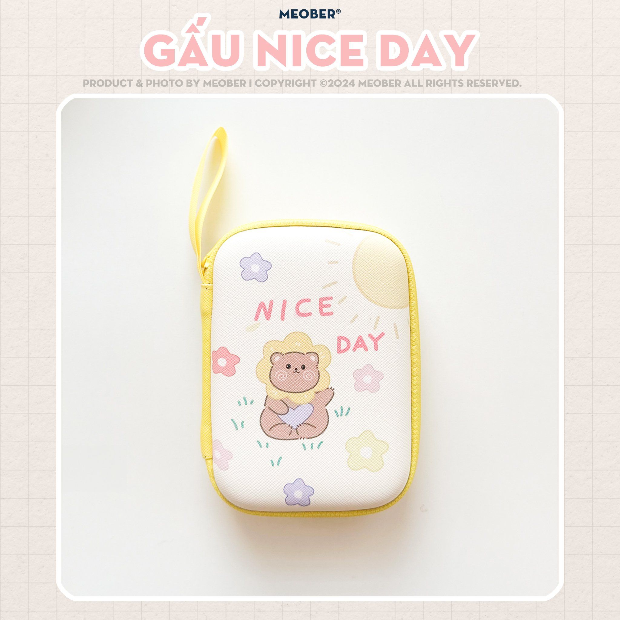 Túi đựng máy ảnh kĩ thuật số đa năng - Thiết kế họa tiết cute, chia ngăn thông minh bảo vệ tối đa cho digicam by MèoBer