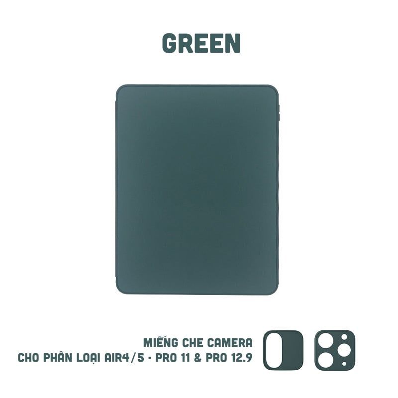 Bao da iPad Xoay Dọc 360 cho iPad Pro 11, Mini 6/7, Air 4/5/6/7, 10.2 inch, Gen10/11, Pro M4 - Có khe sạc bút, lưng trong suốt