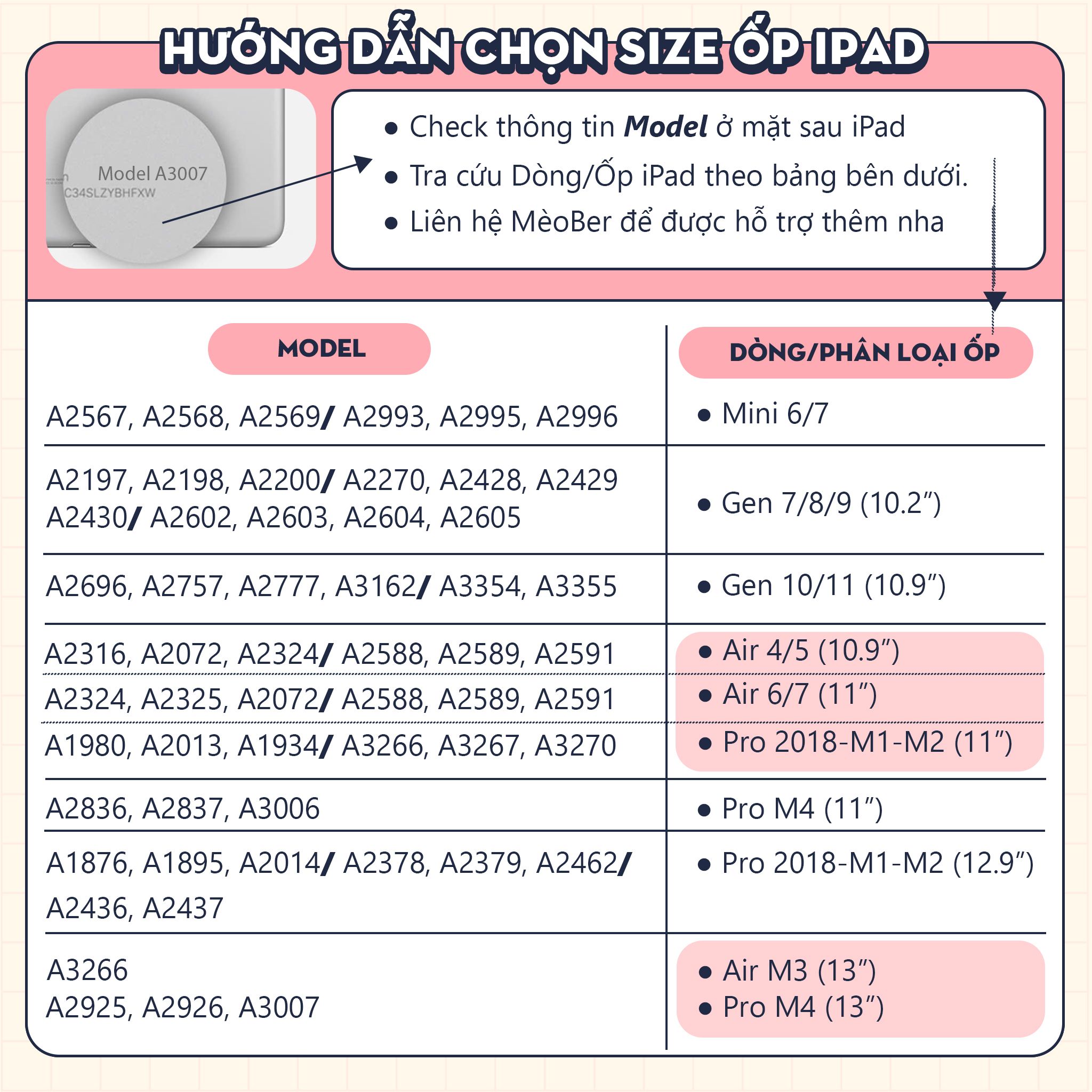 Bao da nam châm iPad, tháo rời 2 mảnh cho Pro 11, Mini 6, Air 4 5 6, 10.2 inch - Có khe sạc bút, mặt lưng trong