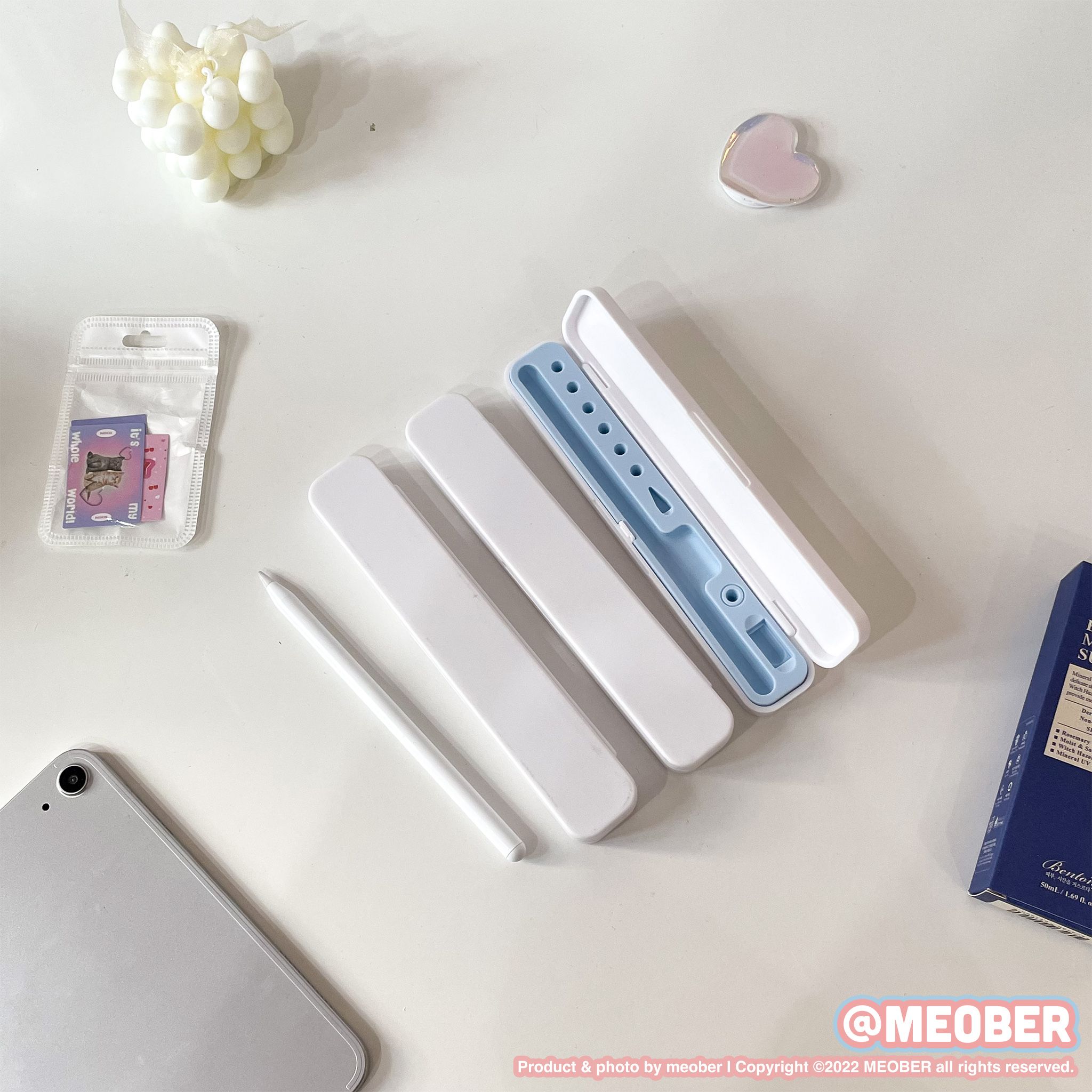 Hộp đựng bút cảm ứng Pencil 1 2, Stylus Pen tối giản, lõi chống sốc silicone pastel, chất liệu vỏ ABS