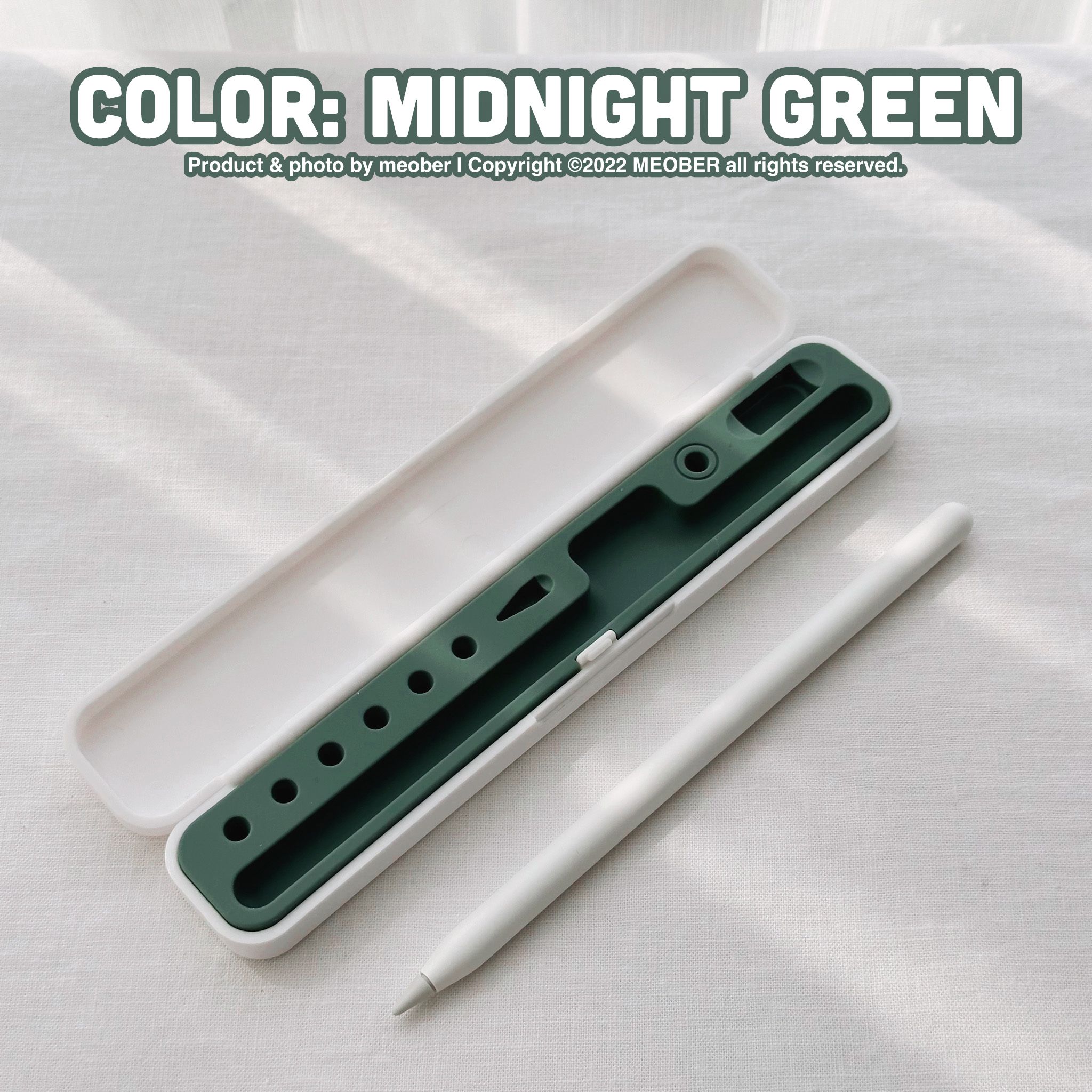 Hộp đựng bút cảm ứng Pencil 1 2, Stylus Pen tối giản, lõi chống sốc silicone pastel, chất liệu vỏ ABS