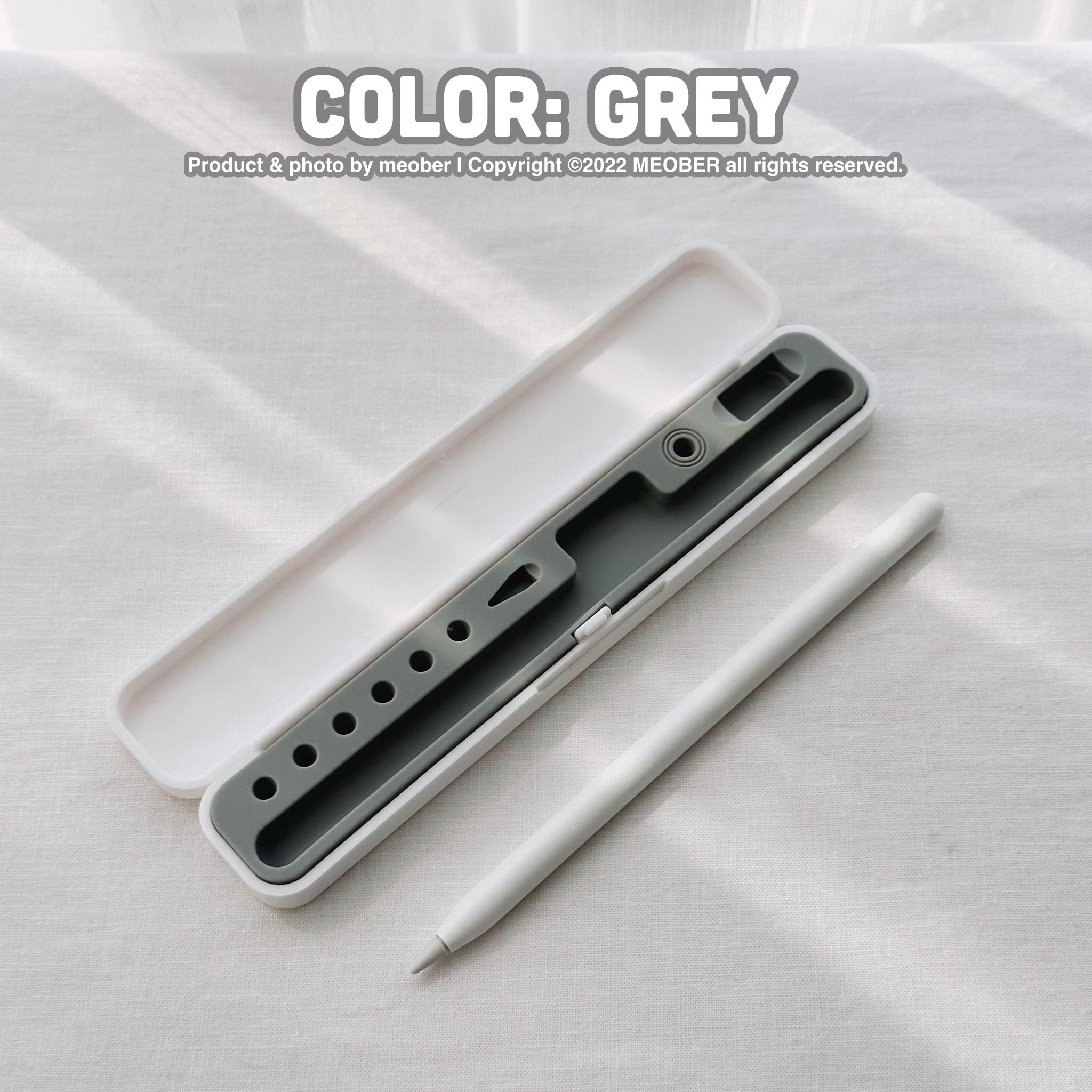 Hộp đựng bút cảm ứng Pencil 1 2, Stylus Pen tối giản, lõi chống sốc silicone pastel, chất liệu vỏ ABS
