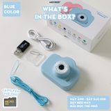  [Tặng thẻ nhớ] Máy ảnh kts children mini camera  by Meober - quay, chụp, chơi game, nghe nhạc, thiết kế pastel cute 