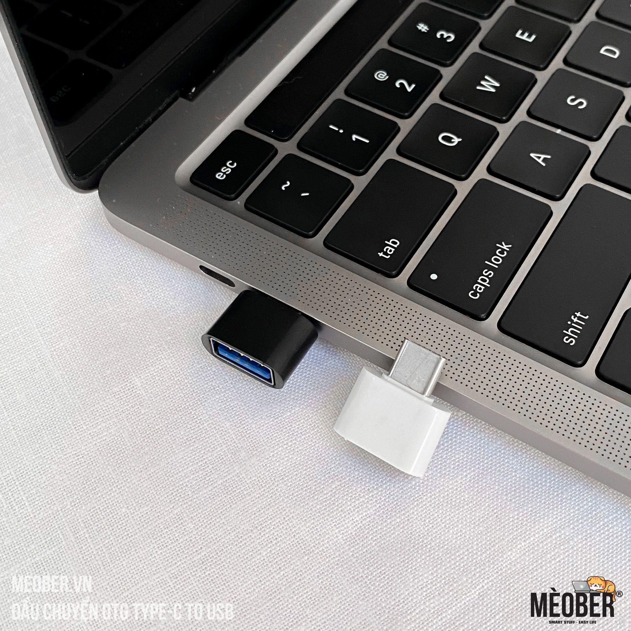 Đầu chuyển đổi OTG Type-C to USB 3.0 - Black/White