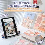  Bao da i Pad Cover Trượt Tháo Rời, in họa tiết Cute 3D chống sốc cho Pro 11 Air 4 5 Gen 9 Pro 12.9 Mini 6 by MèoBer 