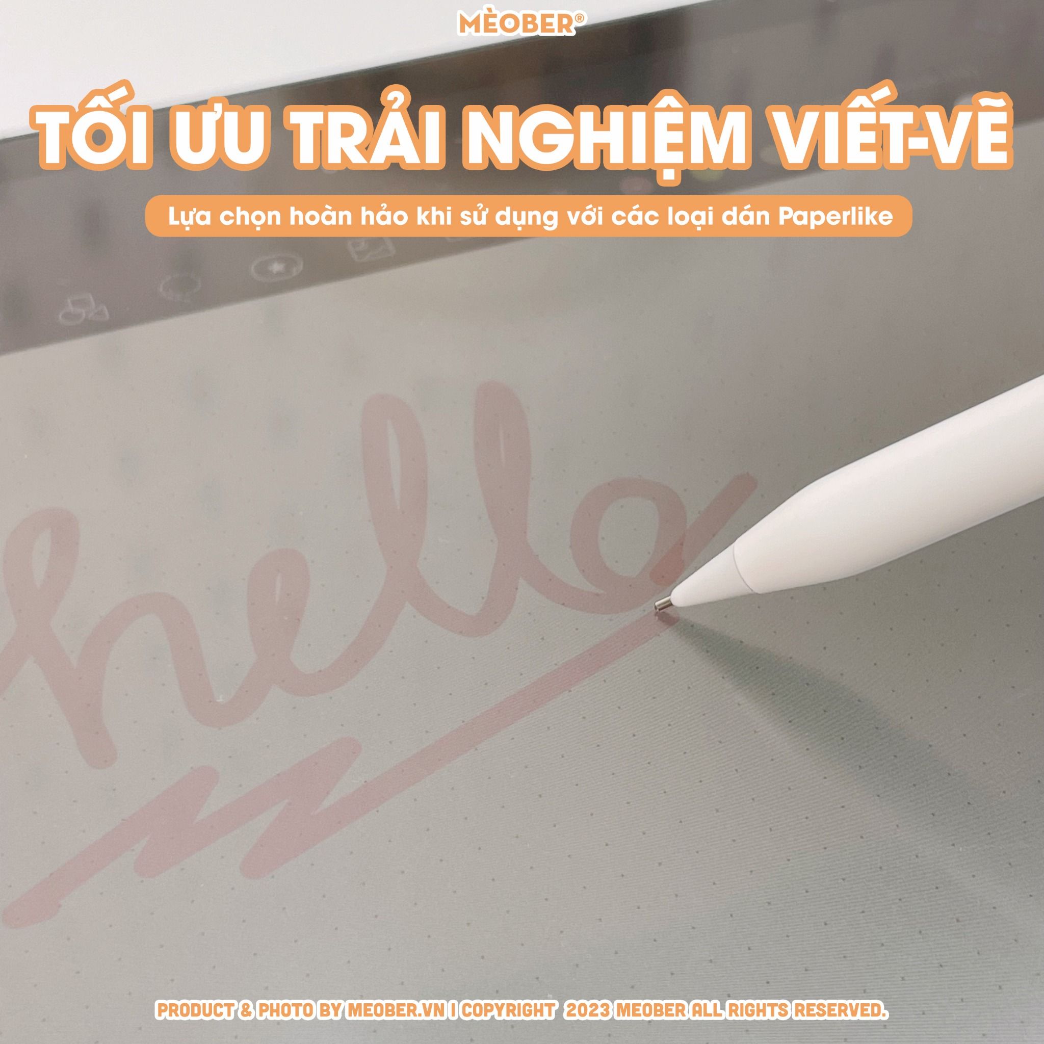 Ngòi bút kim loại Pro Metal thay thế Apple Pencil 1 2-Pen Pro, chuyên dùng với paperlike, chống mòn khi viết vẽ