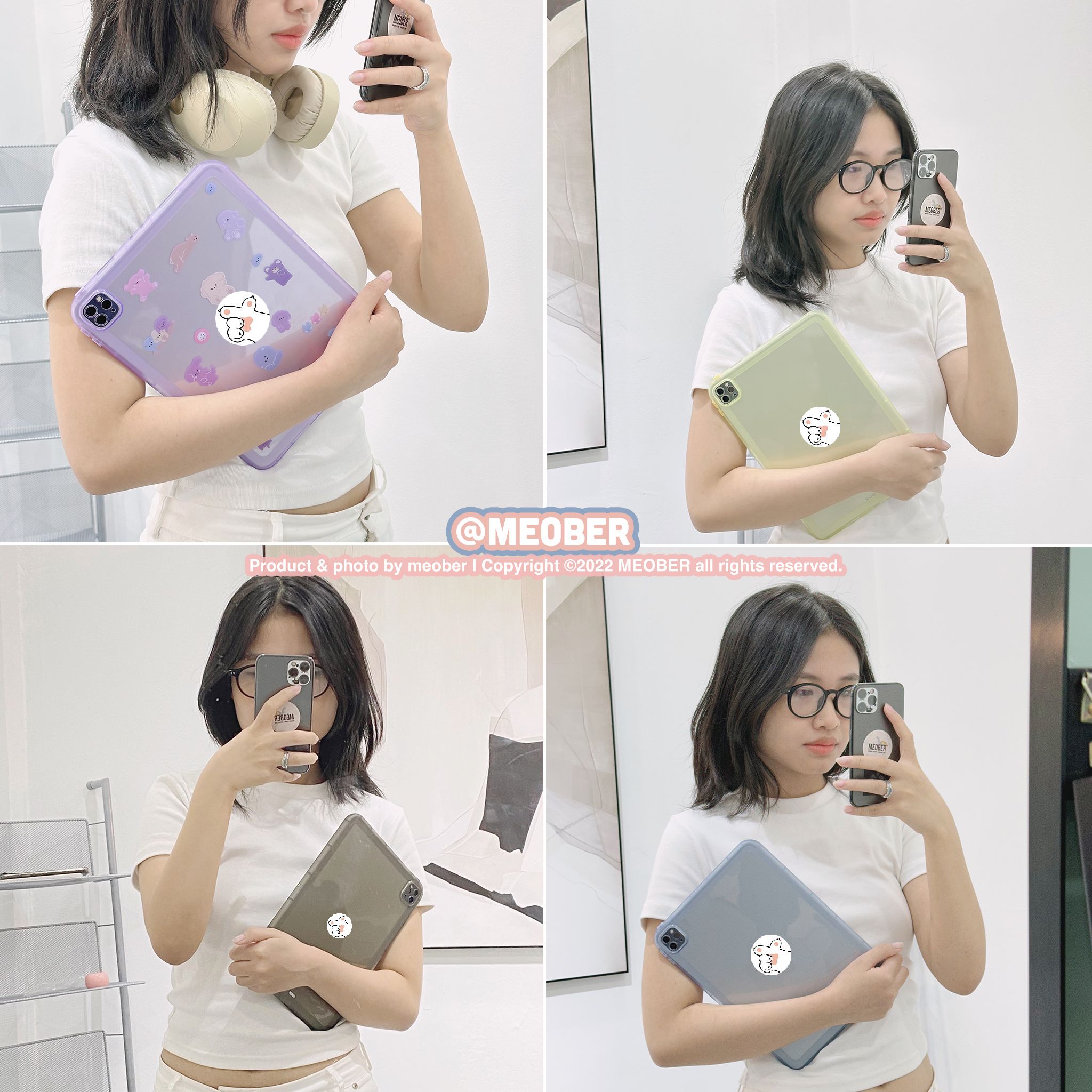 Case iPad Liquid Silicone - Thiết kế không nắp cover , siêu mỏng nhẹ, màu sắc pastel trong suốt dành cho Gen 7/8/9 Air4/5 Pro 11 v.v