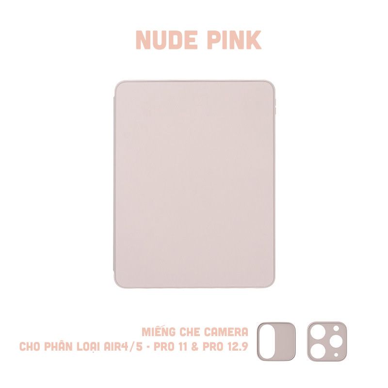 Bao da iPad Xoay Dọc 360 cho iPad Pro 11, Mini 6/7, Air 4/5/6/7, 10.2 inch, Gen10/11, Pro M4 - Có khe sạc bút, lưng trong suốt