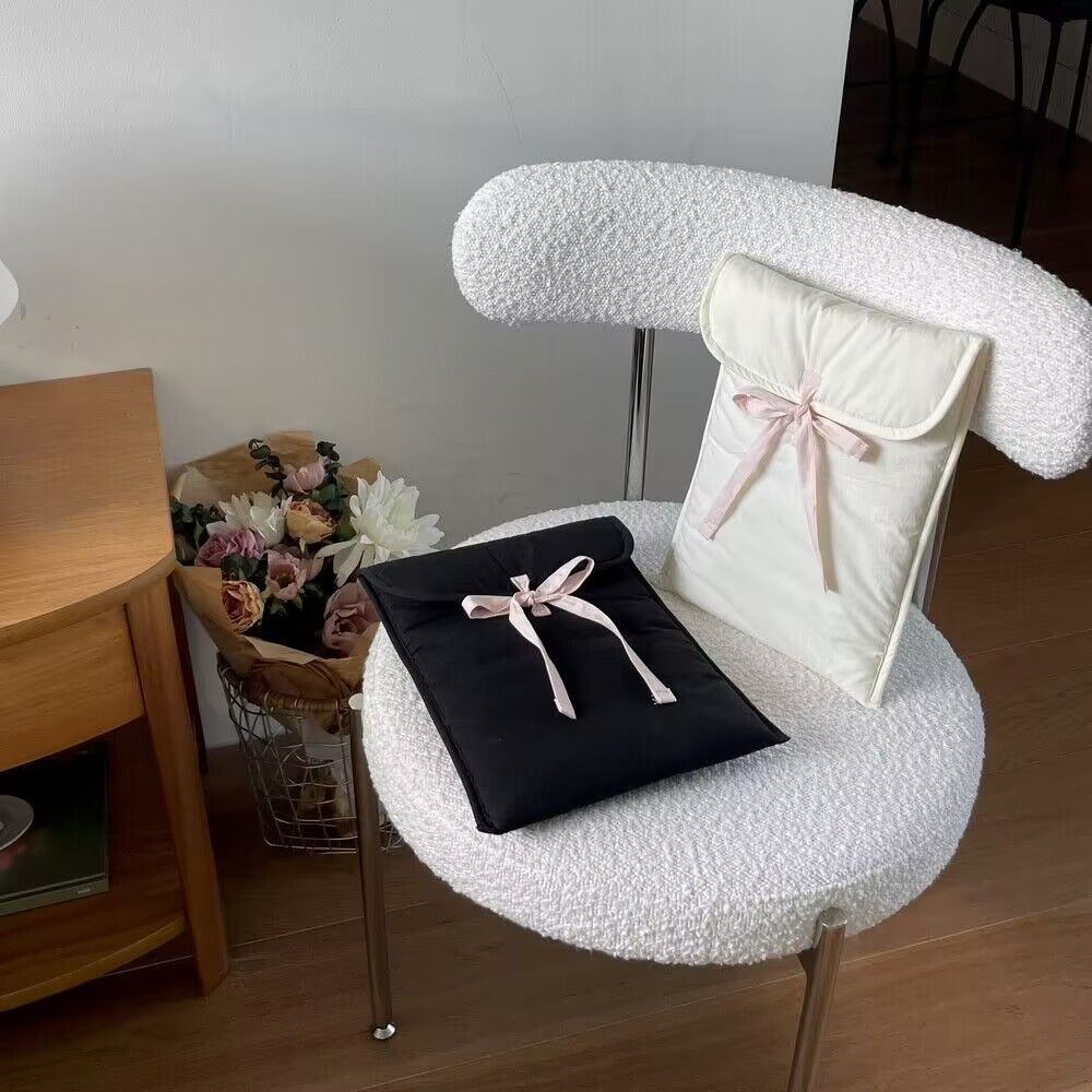 Túi chống sốc Nơ Coquette Ribbon cho iPad & Laptop - Thiết kế tối giản pastel hoạ tiết nơ dễ thương, lót đệm êm ái bảo vệ tối đa by MèoBer