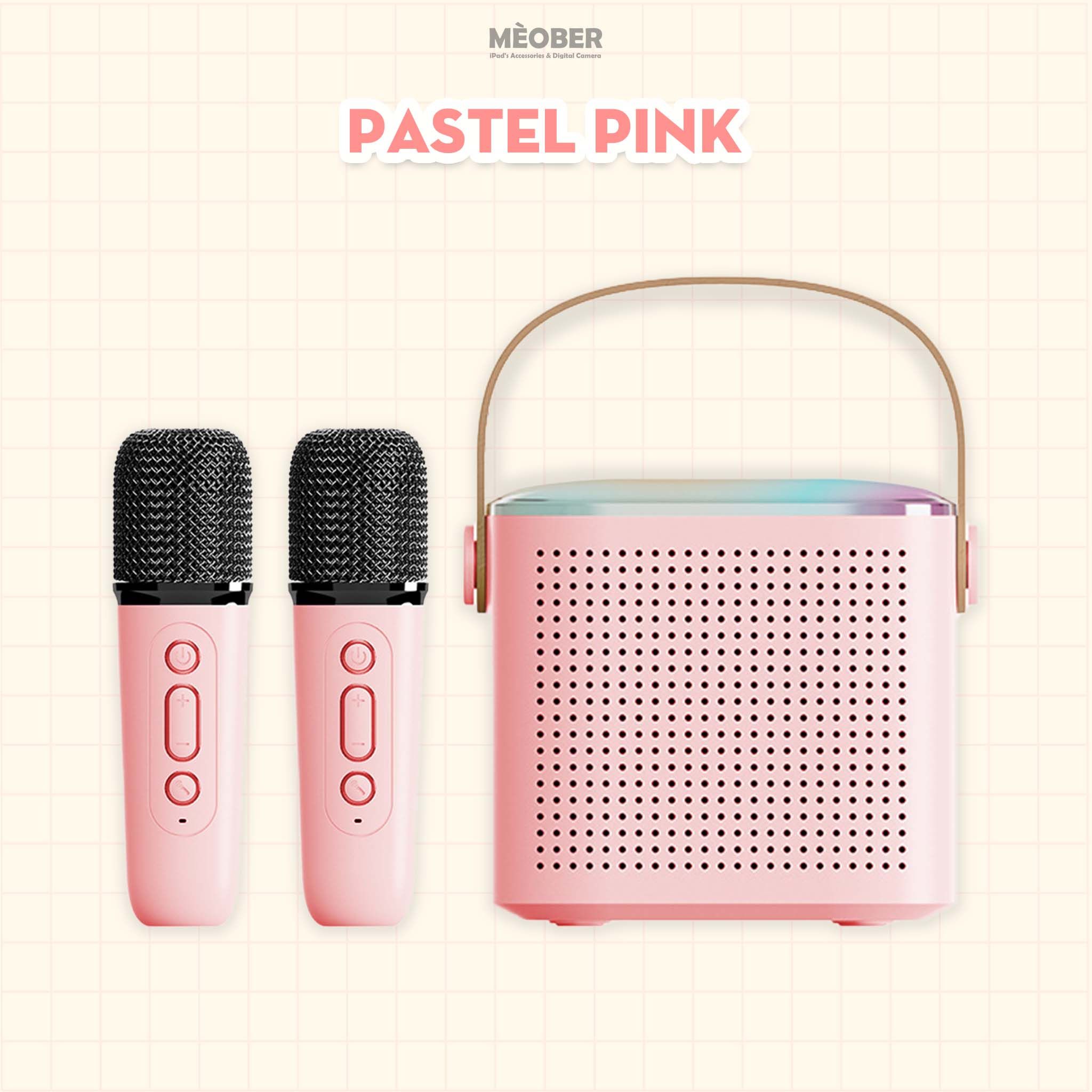 Bộ Loa Bluetooth kèm Micro không dây hát Karaoke Mini V2, loa bluetooth by MèoBer