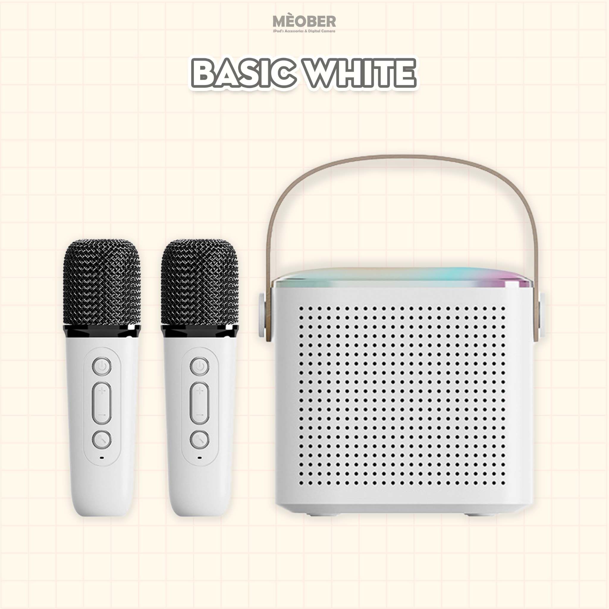 Bộ Loa Bluetooth kèm Micro không dây hát Karaoke Mini V2, loa bluetooth by MèoBer