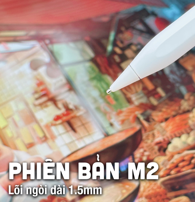 Ngòi bút kim loại Pro Metal thay thế Apple Pencil 1 2-Pen Pro, chuyên dùng với paperlike, chống mòn khi viết vẽ