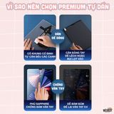  Kính cường lực có khung Tự Dán Premium Glass - Siêu cứng 9H, phủ sapphire chống bám vân tay siêu mượt dành cho iPad 