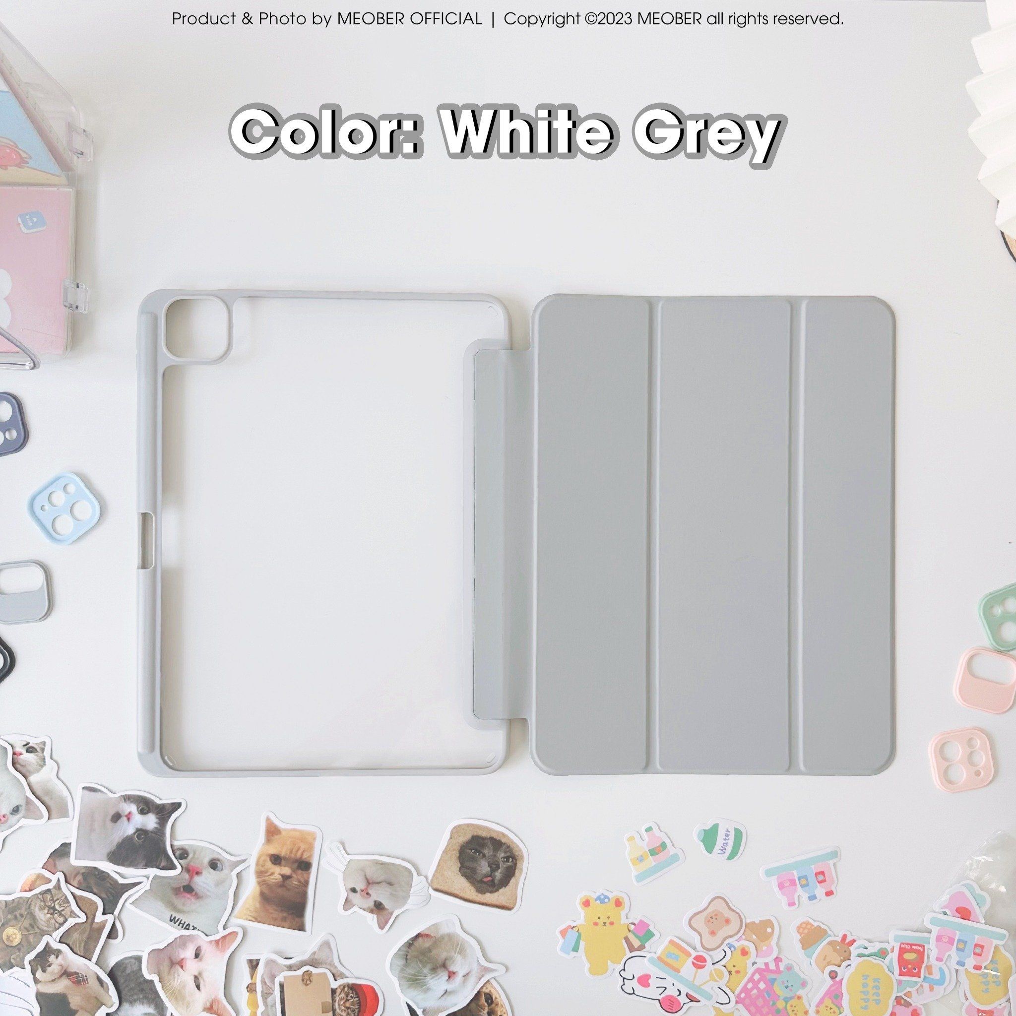 Bao da iPad Basic Acrylic tối giản, lưng trong suốt, chống vỡ, chống ố, cho Air4/5/6/7-Pro11-Gen5/6/7/8/9/10/11-ProM4