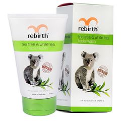 Rebirth TeaTree & White Tea facial wash 100ml (Sữa rửa mặt trà xanh, trà trắng RB34)