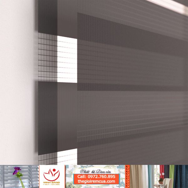 Rèm cầu vồng Hàn Quốc hãng Fineplus (HC Blinds) mã LINE A157