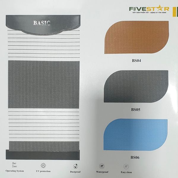 Rèm cầu vồng giá rẻ hãng FIVESTAR – Mã Basic – ĐANG GIẢM GIÁ 30%