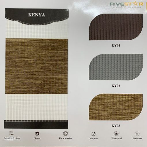 Rèm cầu vồng hãng FIVESTAR – Mã KENYA – CẢN SÁNG 95% - MIDA