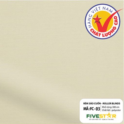 Rèm cuốn cản sáng 100% FIVESTAR mã FC03