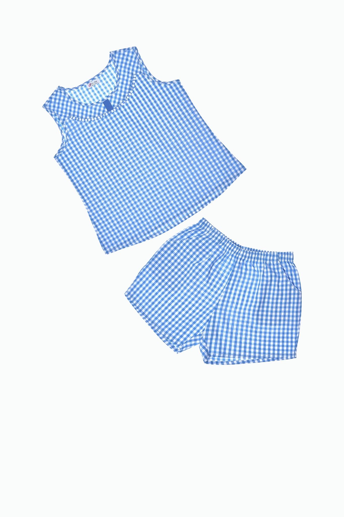 Đồ bộ mặc nhà bộ ngắn COTTON sợi màu - Q43218100