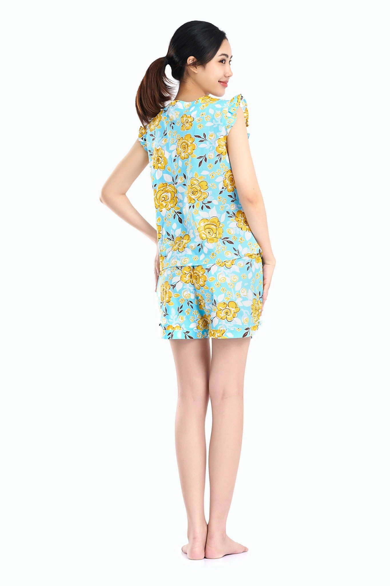 Đồ bộ mặc nhà bộ ngắn COTON in hoa - Q43219070