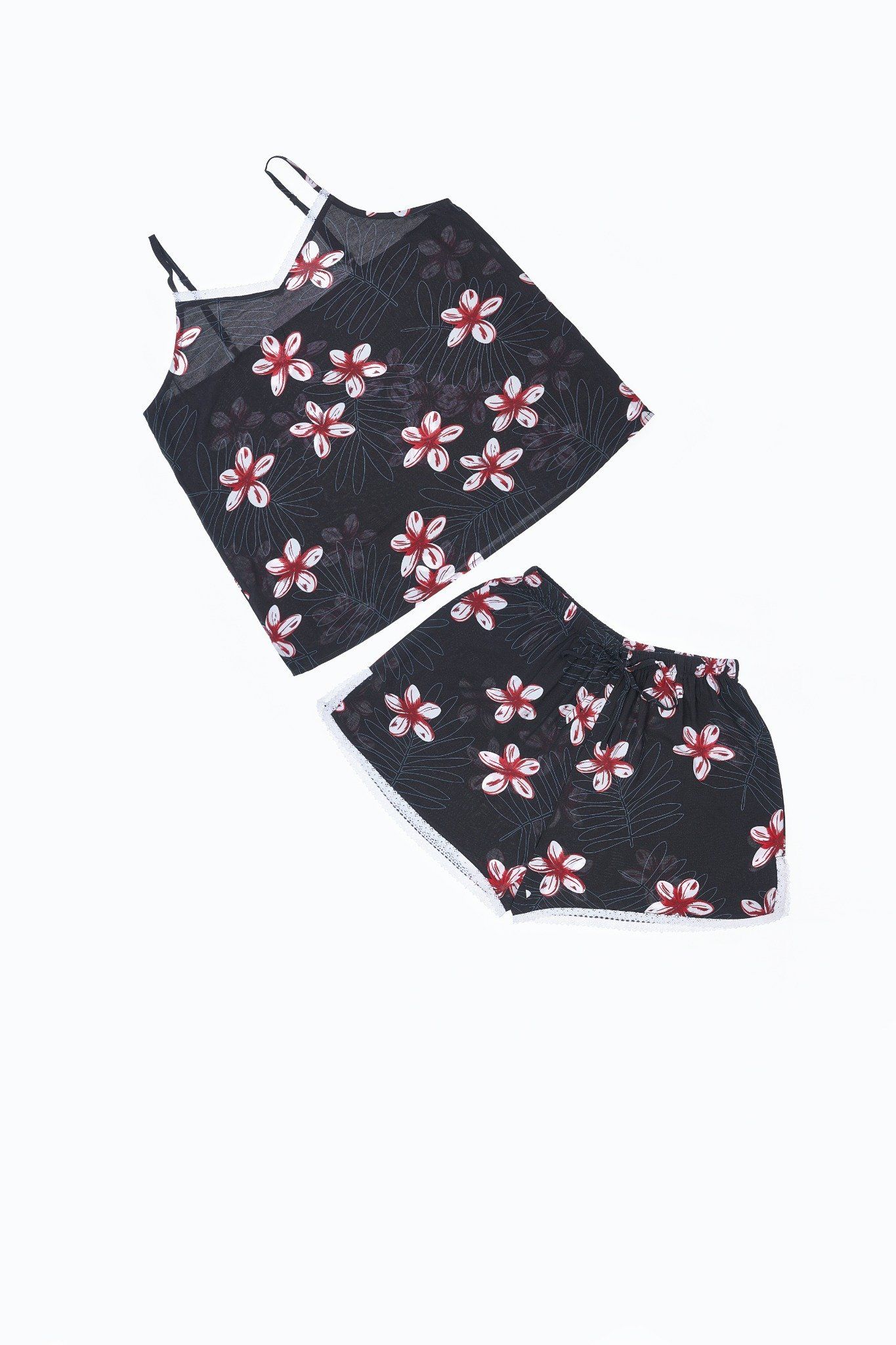 Đồ bộ mặc nhà bộ ngắn RAYON in hoa - A43118010