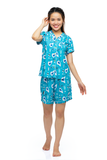  Đồ bộ Pijama quần ngắn áo ngắn tay họa tiết quả bơ - A43112302 