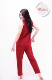  Q45122003 - Đồ bộ mặc nhà bộ dài Rayon màu  thêu 