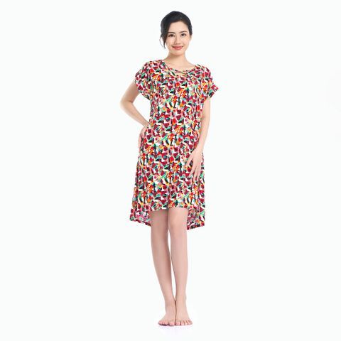 Đồ bộ mặc nhà đầm Rayon in hoa - A47118040