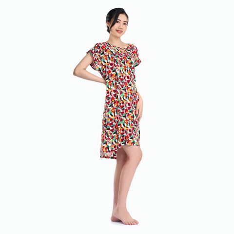 Đồ bộ mặc nhà đầm Rayon in hoa - A47118040