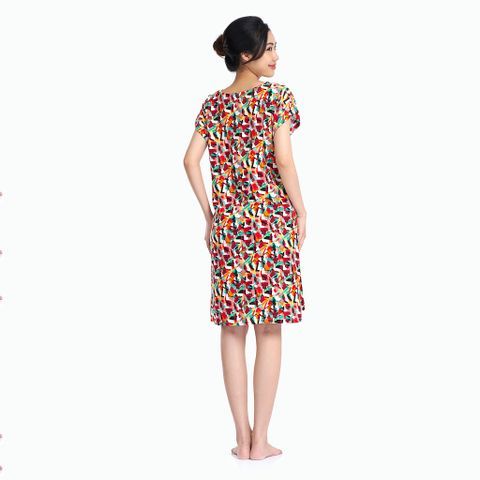 Đồ bộ mặc nhà đầm Rayon in hoa - A47118040