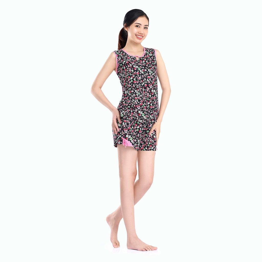 Đồ Bộ Mặc Nhà Bộ Ngắn RAYON In Hoa - Q43118010