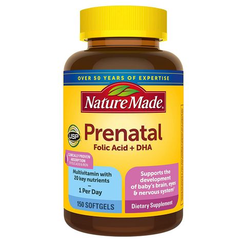 23 Vitamin Cho Bà Bầu Nature Made Prenatal Folic Acid + DHA 200mg 150 Viên