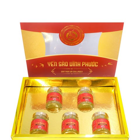 Yến Sào Chưng Saffron - Collagen Vĩnh Phước 70ml [20% Yến Tươi]