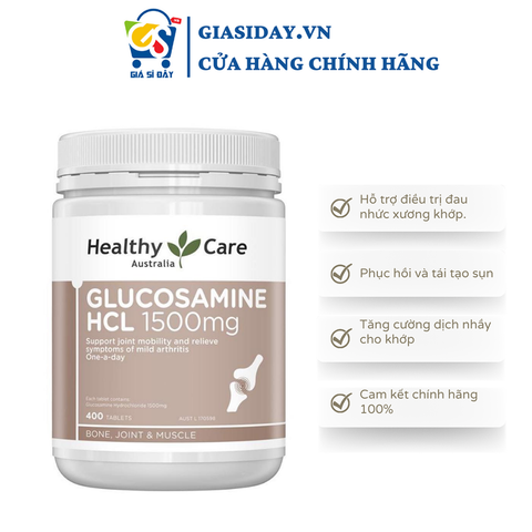 Viên Uống Bổ Xương Khớp Healthy Care Glucosamine HCL 1500mg 400 Viên