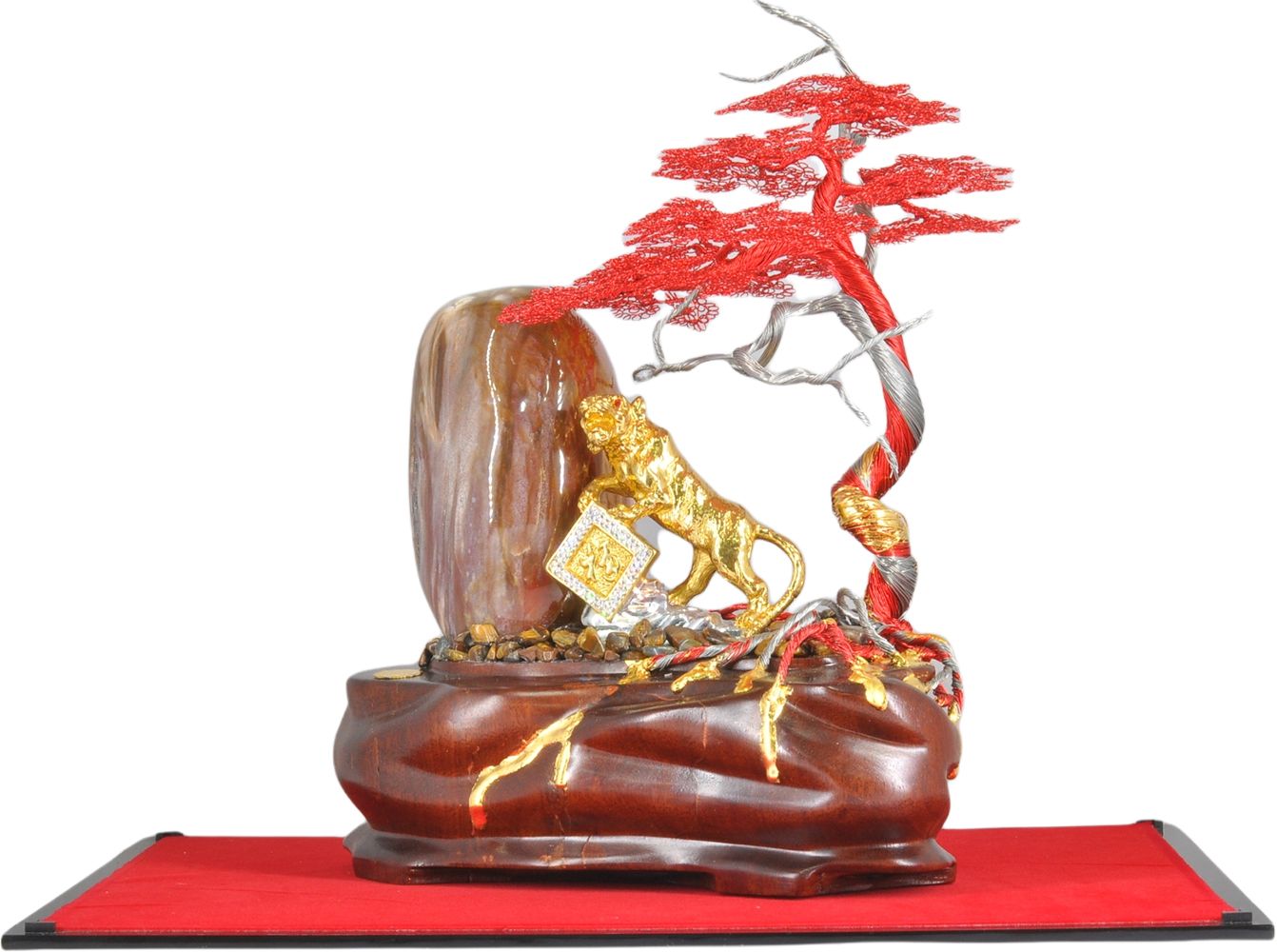  Tiểu cảnh Dần bonsai đá phong thủy 